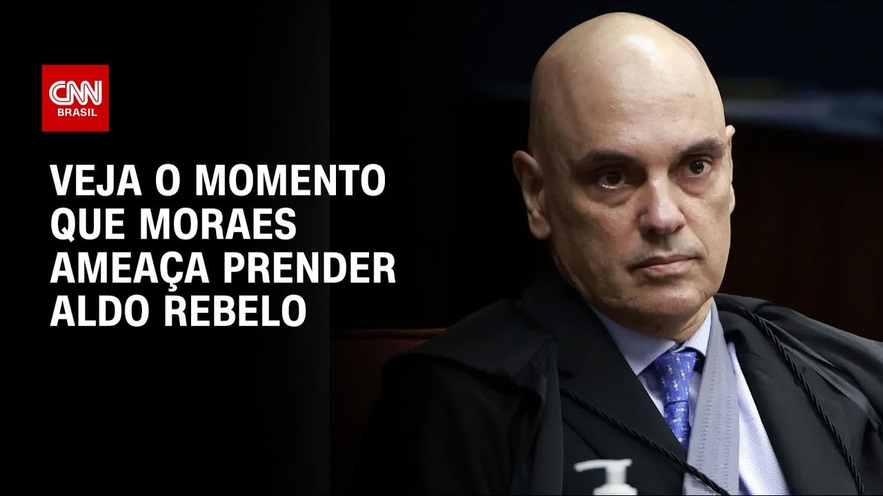 STF divulga momento que Moraes ameaça prender Aldo Rebelo; veja vídeo | BASTIDORES CNN