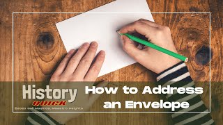 How to Address a Basic Envelope