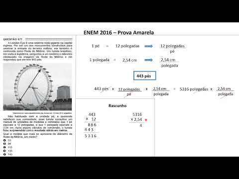 IPM - Resolução Questão 177 - ENEM 2016 - Prova Amarela - Bolsista Romeica