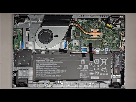 Acer Aspire 3 15 N23C3 A315-24PT-R4U2 Disassembly SSD Upgrade Battery Replacement Repair Quick Look