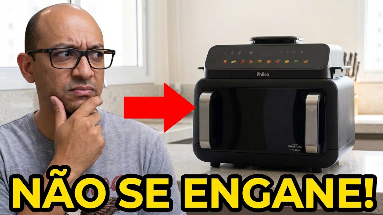 Miniatura da avaliação em vídeo de Air Fryer Oven Philco PAF11B 11L 1800W