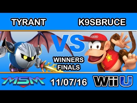 MSM 73 - NME | Tyrant (Meta Knight) Vs. INF | K9sbruce (Diddy Kong) Winners Finals - Smash Wii U