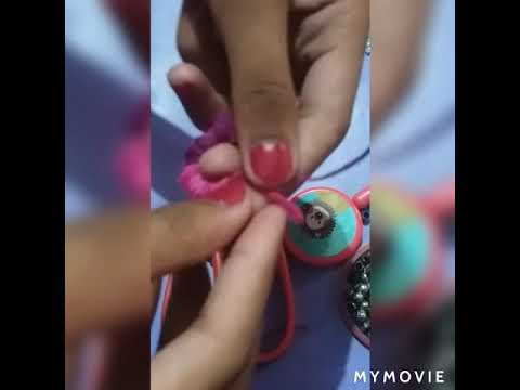 how to make a flower with yarn and pencil correctly!