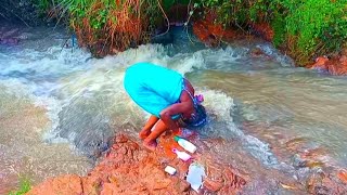 African_ VILLAGE OUTDOOR BATH ⁉️#shortvideo#africa