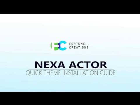 Nexa Actor  theme Installation | Install and Activate Nexa Actor Wordpress Theme