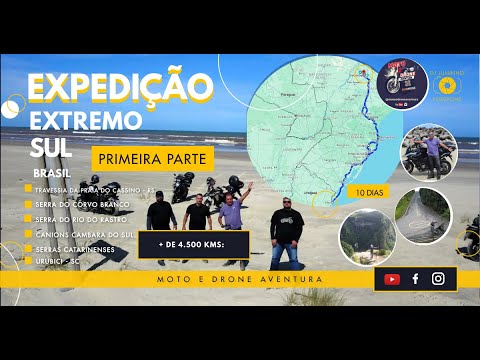 EXPEDIÇÃO EXTREMO SUL - PRIMEIRA PARTE - RODAMOS 800 KMS DEBAIXO DE CHUVA ATÉ JOINVILLE-SC