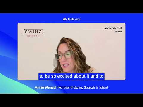 Swing Search & Talent - Customer Success Story (Annie Wenzel - Partner)