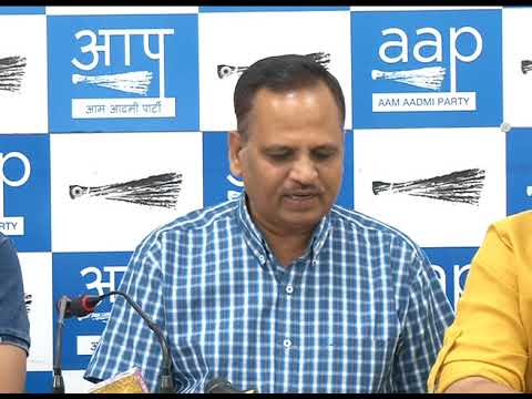 Delhi Power Minister Satyendar Jain Addresses Media on New Electricity Tariff