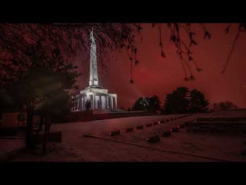 Slavin 9.1.2022, zapaľovanie sviečok