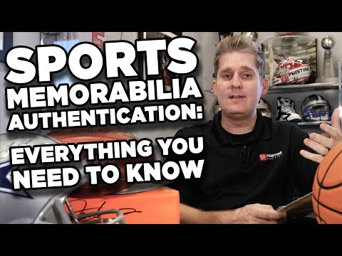 Part of a video titled How to Authenticate Sports Memorabilia - YouTube