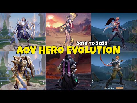 ARENA OF VALOR HERO EVOLUTION 2026 TO 2025 | Ultra HD