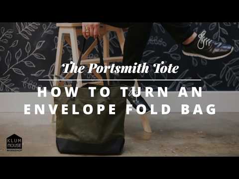 How To Turn an Envelope Fold Base - Portsmith Tote Tutorial