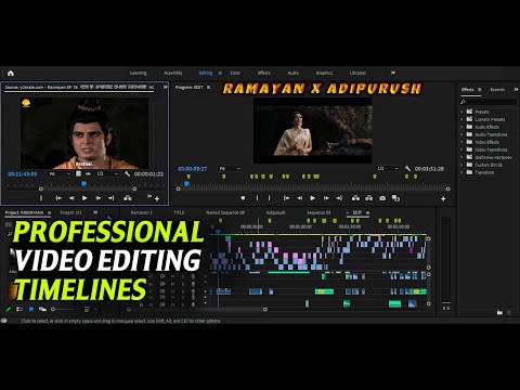 Professional Editing Timeline used in the RAMAYAN X ADIPURUSH | Editing Timeline Breakdown | Editing