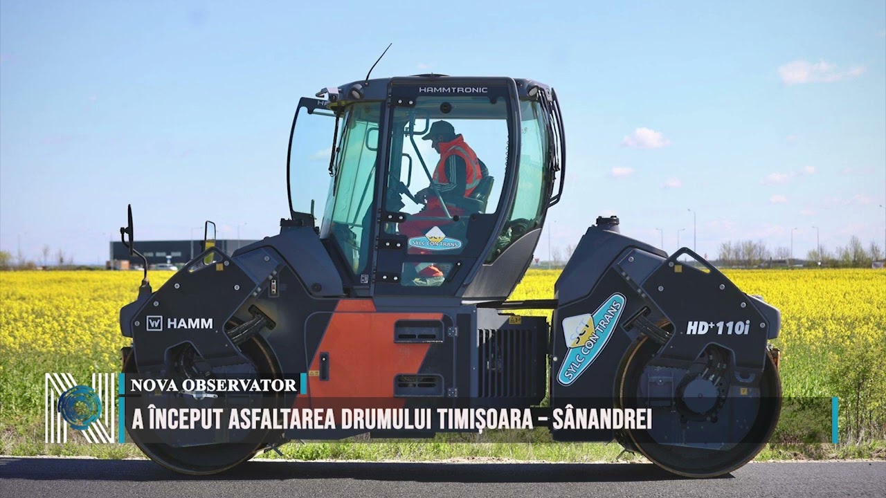 A început asfaltarea drumului Timișoara – Sânandrei