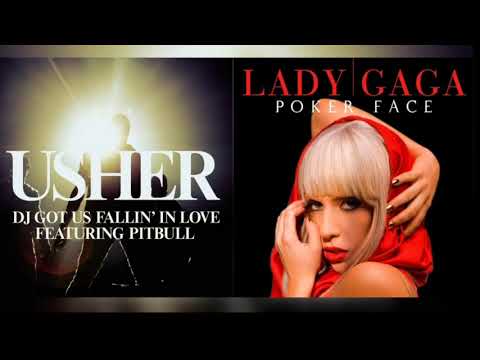 Usher/Pitbull VS Lady Gaga - Poker Face Got Us in love (Mashup)
