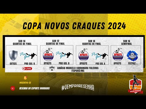 COPA NOVOS CRAQUES  - QUARTAS DE FINAL E SEMIFINAL - PARTE 3