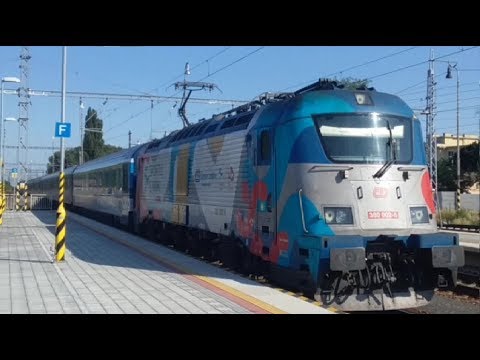 ČD 380.002 ,,SPORTUJ S NÁMI´´ na vlaku EC 273 Csárdás