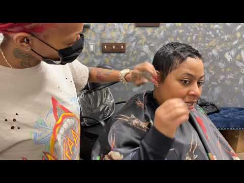 Pixie Cut And Color