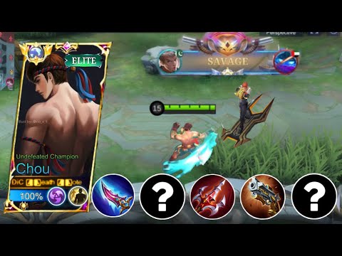 Chou Best Build To Get Savage In Every Match | Top Global 1 Chou Best One Hit Build #mlbb #topchou