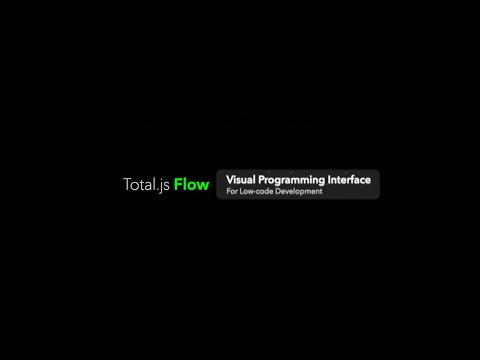 Total Js Flow Visual Programming Interface