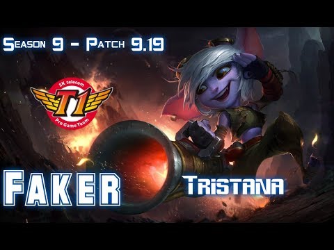 SKT T1 Faker TRISTANA vs LEBLANC Mid - Patch 9.19 KR Ranked
