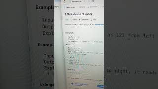 Palindrome Number Leetcode 9 Easy Code for Placement @codeforplacement