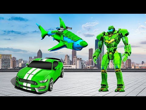 Car Robot Shark Multi Robot Transformation Truck Robot Game 2023 - Android Gameplay