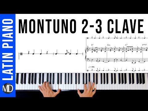 How To Play Piano Montuno with Tumbao Bass (2-3 Clave) Latin Piano Tutorial #jazzpianolessons