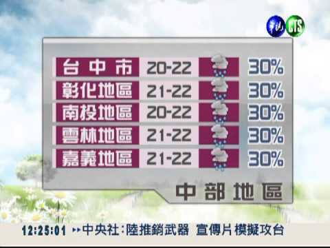 2012.11.18 華視午間氣象 莊雨潔主播