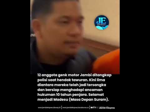ANGGOTA GENK MOTOR JAMBI DITANGKAP LAGI LANGSUNG BOTAK 
