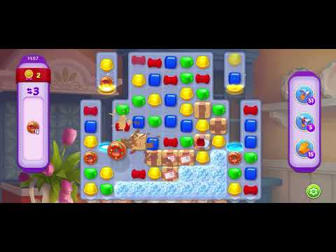 [Gameplay] Homescapes - Level 1487 (No Boosters)