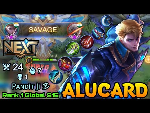 SAVAGE + 24 Kills!! Alucard Revamped Gameplays - Top 1 Global Alucard S15 by Pᴀɴᴅiᴛ Ji 多 - MLBB