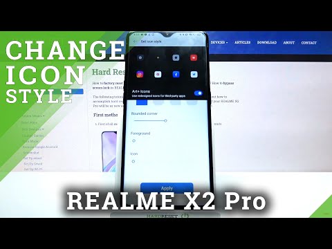REALME X2 Pro - How to Change Icon Size in Main Display Settings