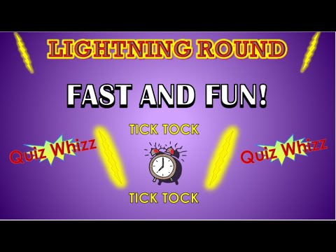 (No.41)FASTEST QUIZ YOU'LL FIND! FUN|RAPID FIRE TRIVIA QUESTIONS|CONCENTRATION|LIGHTNING ROUND