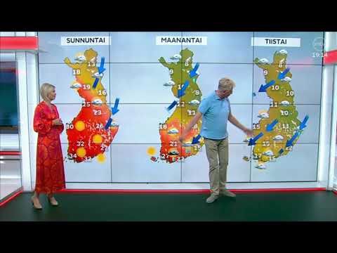 pekka pouta heiluttelee kameralle lähetyksen lopuksi