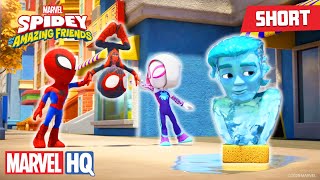 Download lagu New Villain Hydro-Man Causes Trouble! 😱 | Meet Spidey and his Amazing Friends | @MarvelHQ @disneyjr​ mp3