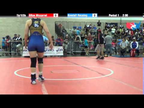 FILA Cadet 70 kg / 154.25 lbs. - Afton Mccarrel vs. Kendall Reusing