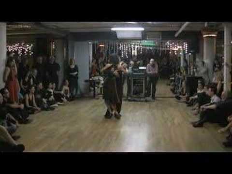  Valeria Solomonoff  and  Jorge Torres  are  dancing  to  the  tango  "  Dime Mi Amor  "