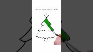 How to Draw Easy Christmas Tree | Holiday Fun Art for Kids Hub 🎄✨