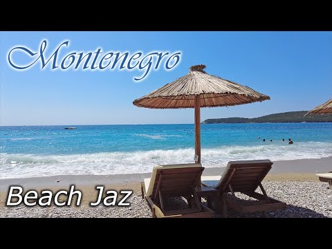 🌞Beach Jaz, Budva, Montenegro, 🌡T+35C°  - Walking Tour - Travel Guide  #47/2