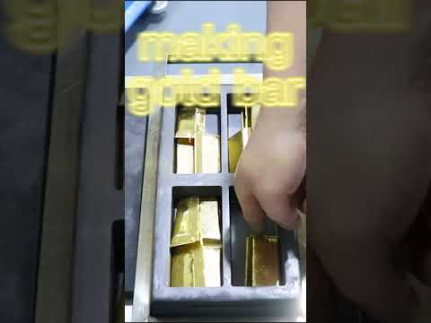 mirror effect gold bar making #gold #silver #bar #Shorts