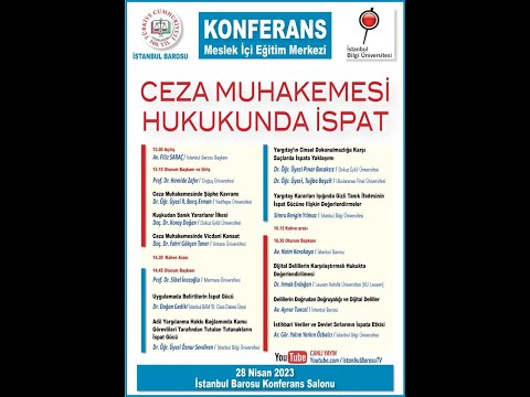 Ceza Muhakemesi Hukukunda İspat Konferansı