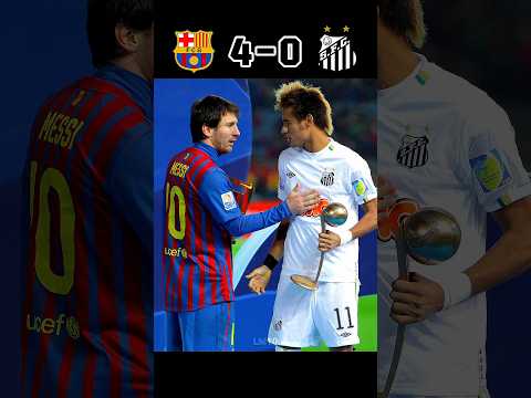 Barcelona 🇪🇸 vs Santos 🇧🇷 🤯🔥| Fifa Club World Cup 2011 Final #shorts #football #youtube