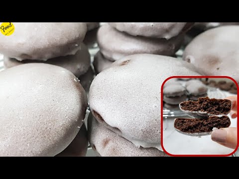 Russian chocolate cookies with an icing coating . A very easy recipe with affordable ingredients.