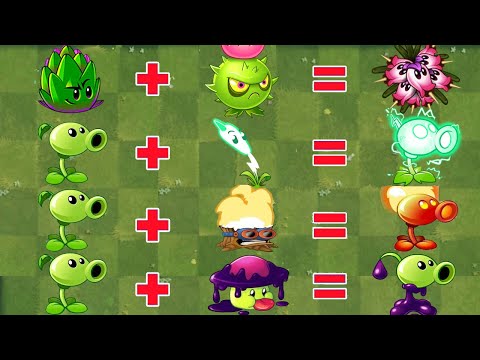 PvZ 2 Discovery - Plants Evolution & Fusion In Plant Vs Zombies 2