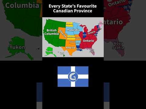 Every state's favourite Canadian province