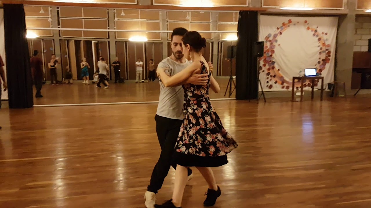Cours de Vals _ Davide Baldanza & Antonella Fanfano ❤❤ @ Auroville Holi Tango Festival 2018