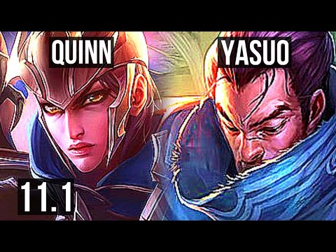 QUINN vs YASUO (TOP) | 12/1/12, 700+ games, Legendary | KR Diamond | v11.1