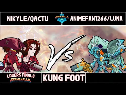 Nikyle & Qactu vs Animefan1266 & Luna - NSiG: Kung Foot - Losers Finals - Tournament #8