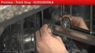 KitchenAid Dishwasher - Dish Rack Pulls Out Too Far - Track Stop Repair and Diagnostic